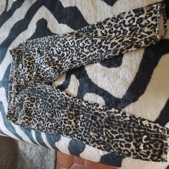 Bebe Leopard corduroy pants Size 31 - Picture 1 of 4